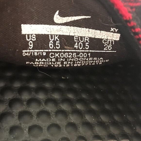 Nike Plaid Inside Upper Cushion Activewear Comfort Fit House Slippers - Picture 8 of 9